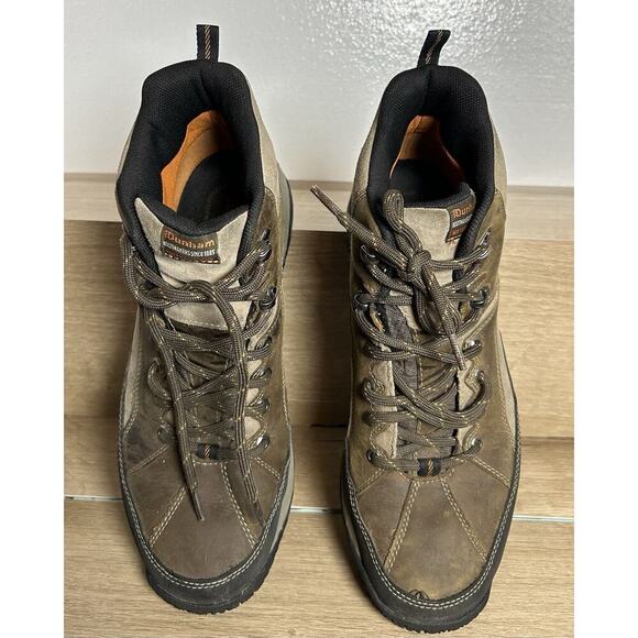 Dunham Men's Lawrence Brown Lace Up Boots Size 12 Waterproof Hiking Leather EUC - Picture 1 of 6